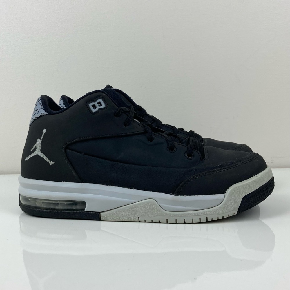 Air Jordan Kids Flight Origin 3 Black & Gray Athletic Basketball Shoes Size 6Y